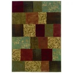 Sphinx By Oriental Weavers Oriental Weavers Hudson 030C1 8x11 Rectangle - Green/ Red-Polypropylene