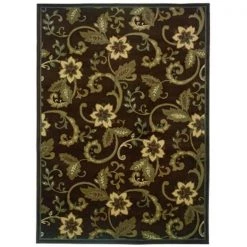 Sphinx By Oriental Weavers Oriental Weavers Amelia 2260B 3x5 Rectangle - Brown/ Ivory-Polypropylene