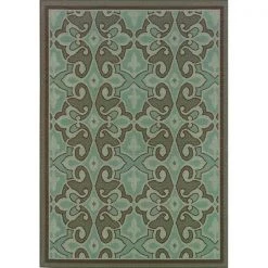 Sphinx By Oriental Weavers Oriental Weavers Montego 2335L 5x8 Rectangle - Blue/ Brown-Polypropylene