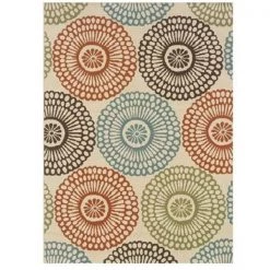 Sphinx By Oriental Weavers Oriental Weavers Montego 697J6 8x11 Rectangle - Beige/ Blue-Polypropylene