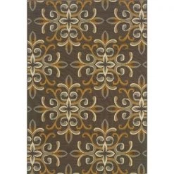 Sphinx By Oriental Weavers Oriental Weavers Bali 8990H 2x4 Rectangle - Grey/ Gold-Polypropylene
