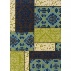 Sphinx By Oriental Weavers Oriental Weavers Caspian 3066V 2x4 Rectangle - Brown/ Blue-Polypropylene