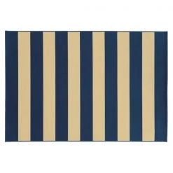 Sphinx By Oriental Weavers Oriental Weavers Riviera 4768F 2x4 Rectangle - Navy/ Ivory-Polypropylene