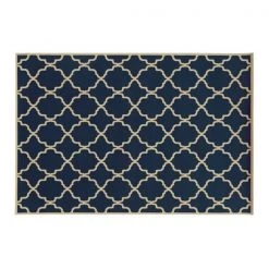 Sphinx By Oriental Weavers Oriental Weavers Riviera 4770L 2x4 Rectangle - Navy/ Ivory-Polypropylene