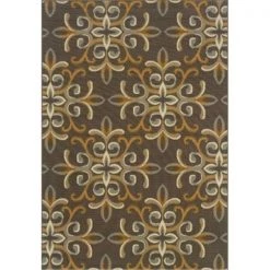 Sphinx By Oriental Weavers Oriental Weavers Bali 8990H 3x5 Rectangle - Grey/ Gold-Polypropylene