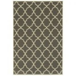 Sphinx By Oriental Weavers Oriental Weavers Riviera 4770W 5x8 Rectangle - Charcoal/ Ivory-Polypropylene