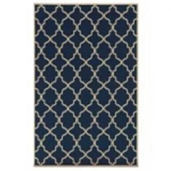 Sphinx By Oriental Weavers Oriental Weavers Riviera 4770L 8x11 Rectangle - Navy/ Ivory-Polypropylene