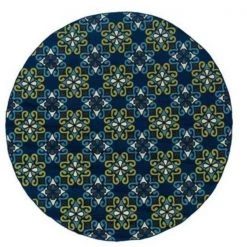 Sphinx By Oriental Weavers Oriental Weavers Caspian 3331L 8' Round Round - Blue/ Blue-Polypropylene