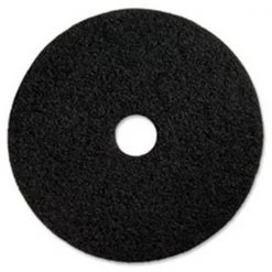 Genuine Joe GJO90217 Black Floor Stripping Pad; Black - 5 Per Carton - 17 in.