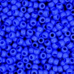 Pacon Corporation Pacon 1368016 Chenille Kraft Plastic Pony Bead; Blue; Pack of 1000