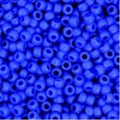 The Chenille Kraft Company Chenille Kraft Plastic Pony Bead; Blue; Pack 1000