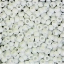 The Chenille Kraft Company Chenille Kraft Plastic Pony Bead; White; Pack 1000