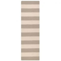 Surya FT51-268 Frontier Rug- 100% Wool- Hand Woven- Gray/Ivory- 2'6''X8'