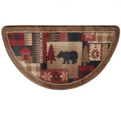 Goods Of The Woods 10490 oriental II Half Round Rug - Bear