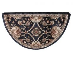 Goods Of The Woods 10495 oriental II Half Round Rug - Regal Black