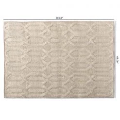 Baxton Studio Murray Modern and Contemporary Ivory Handwoven Wool Area Rug -Rugs&Mats Official Shop Wholesale20Interiors20Inc 11796xx4xx826554