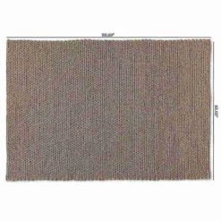 Baxton Studio Colemar Modern and Contemporary Brown Handwoven Wool Dori Blend Area Rug -Rugs&Mats Official Shop Wholesale20Interiors20Inc 11800xx4xxf06425