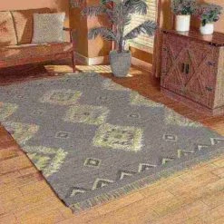 Baxton Studio Avia Modern and Contemporary Black and Ivory Handwoven Wool Area Rug -Rugs&Mats Official Shop Wholesale20Interiors20Inc 11802xx3xx37088b