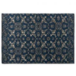 Baxton Studio Panacea Modern and Contemporary Blue Hand-Tufted Wool Area Rug -Rugs&Mats Official Shop Wholesale20Interiors20Inc 11819xx1xx58f724
