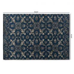 Baxton Studio Panacea Modern and Contemporary Blue Hand-Tufted Wool Area Rug -Rugs&Mats Official Shop Wholesale20Interiors20Inc 11819xx4xxdec0df