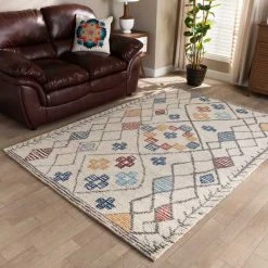 Baxton Studio Triton Modern and Contemporary Multi-Colored Hand-Tufted Wool Area Rug -Rugs&Mats Official Shop Wholesale20Interiors20Inc 11820xx3xx6ba7e1 1