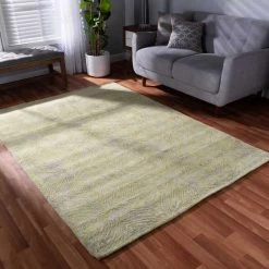 Baxton Studio Leora Modern and Contemporary Lime Green and Grey Hand-Tufted Viscose Blend Area Rug -Rugs&Mats Official Shop Wholesale20Interiors20Inc 11833xx3xx47cd54 1