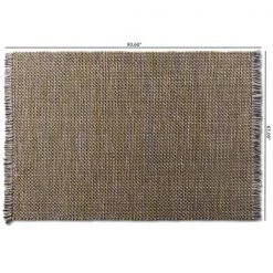 Baxton Studio Nurten Modern and Contemporary Yellow and Grey Handwoven Hemp Blend Area Rug -Rugs&Mats Official Shop Wholesale20Interiors20Inc 11837xx4xxd4e307