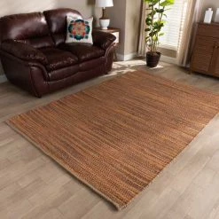 Baxton Studio Michigan Modern and Contemporary Rust Handwoven Hemp Blend Area Rug -Rugs&Mats Official Shop Wholesale20Interiors20Inc 11842xx3xx6d172a 1