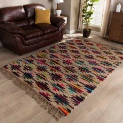 Baxton Studio Zurich Modern and Contemporary Multi-Colored Handwoven Hemp Blend Area Rug -Rugs&Mats Official Shop Wholesale20Interiors20Inc 11850xx3xx19da58 1