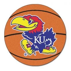 Fanmats Kansas Basketball Mat, 27" Dia.