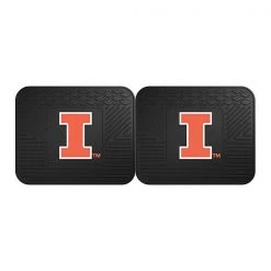 Fanmats Illinois Utility Mat, 2Pc, 14"x17", PK2