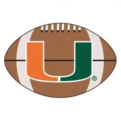 Fanmats Miami Football Rug, 20.5"x32.5"