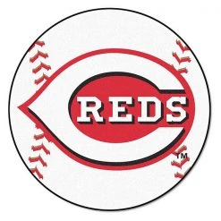 Fanmats Cincinnati Reds Baseball Mat, 27"Dia.