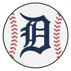 Fanmats Detroit Tigers Baseball Mat, 27" Dia.
