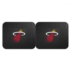 Fanmats Miami Heat Utility Mat, 2Pc, 14"x17", PK2