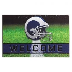 Fanmats Los Angeles Rams Door Mat, Crumb Rubber