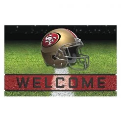 Fanmats San Francisco 49ers Door Mat, Rubber