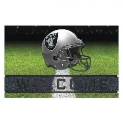Fanmats Oakland Raiders Door Mat, Crumb Rubber