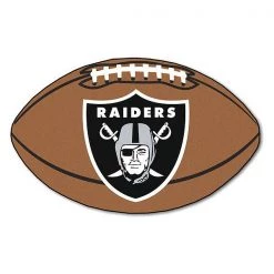 Fanmats Oakland Raiders Football Rug, 20.5"x32.5"