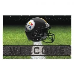 Fanmats Pittsburgh Steelers Door Mat, Rubber