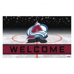 Fanmats Colorado Avalanche Door Mat, Crumb Rubber
