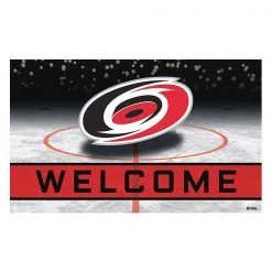 Fanmats Carolina Hurricanes Door Mat, Rubber