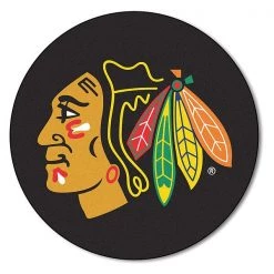 Fanmats Chicago Blackhawks Puck Mat, 27"