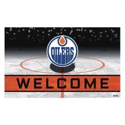 Fanmats Edmonton Oilers Door Mat, Crumb Rubber