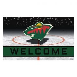 Fanmats Minnesota Wild Door Mat, Crumb Rubber