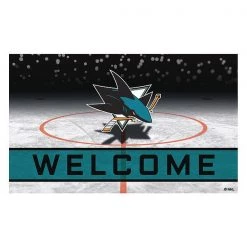 Fanmats San Jose Sharks Door Mat, Crumb Rubber