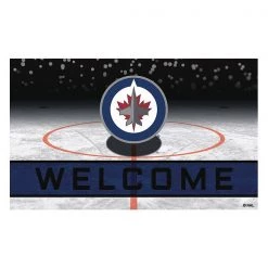 Fanmats Winnipeg Jets Door Mat, Crumb Rubber