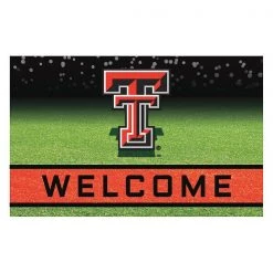 Fanmats Texas Tech Door Mat, Crumb Rubber