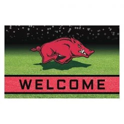 Fanmats Rubber Door Mat, University of Arkansas