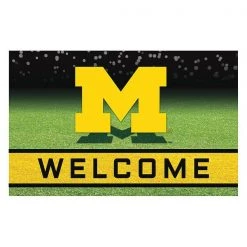Fanmats University of Michigan Door Mat, Rubber